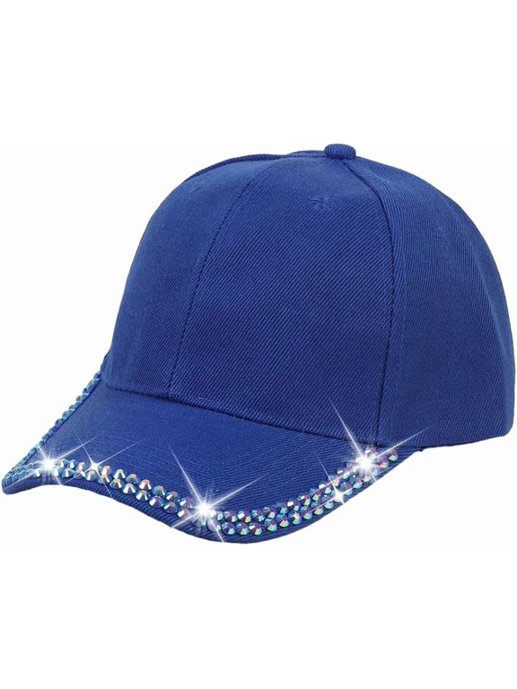 Rhinestone Baseball Cap Bling Stylish Baseball Caps for Women Adjustable Simple Hat Casual Travel Sun Hats 2025