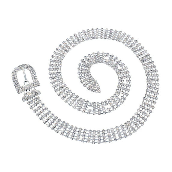 Rhinestone Belt - 5 Rows - 36"
