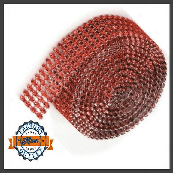 Rhinestone Bling Roll  5 Yards  Red