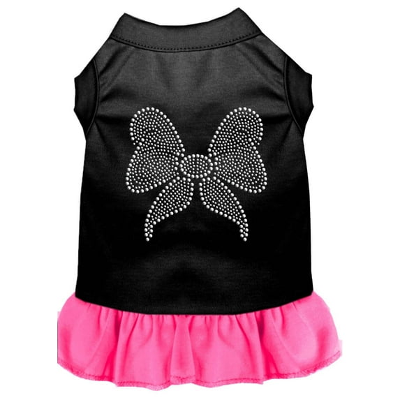 Pet Dog Cat Dress Rhinestone, "Bow"