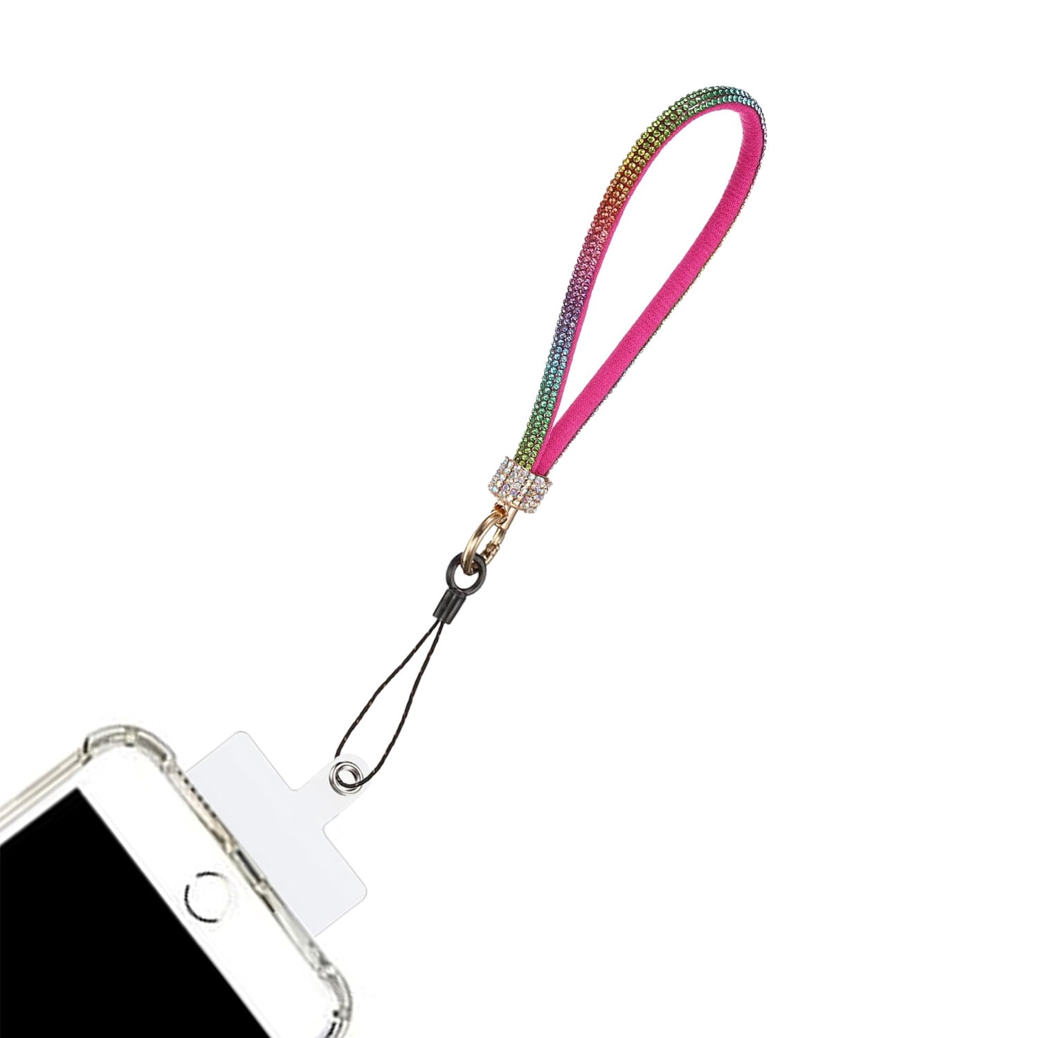 Rhinestone Bracelet Lanyard for Mobile Phones - Multicolor