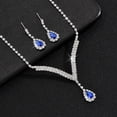 thumbnail image 1 of Rhinestone Bridal Wedding Jewelry Sets Gold Necklace Earrings Set Leaf Prom Formal Costume Jewelry Set for Women and Brides, 1 of 13