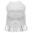 thumbnail image 1 of Rhinestone British Flag Dress, White - Extra Small 8, 1 of 1