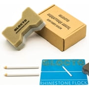 Rhinestone Brush to Spread Rhinestones into Templates for Rhinestone Magic Sticky Flock Bony Shape 10cm x6cm