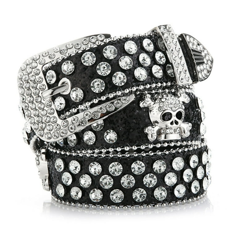 SILVER METALLIC SKULL (attached to our black bra) – Bedazzled Boutique