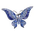 thumbnail image 1 of Rhinestone Butterfly Brooch Pin - Elegant Lapel Pin for Women's Dresses, Blazers, and Jackets, Multi-Color Sparkling Corsage Accessory for Daily Wear and Special Occasions, 1 of 5