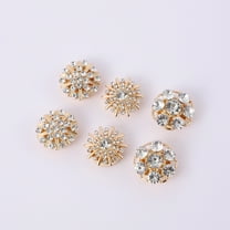 Rhinestone Button Covers | Crystal Shirt Button Clips with Pliers Press Tool for DIY Clothing Jewelry, Detachable Snap Fasteners, Glam Fashion Accessories, 1 Pack
