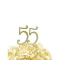 thumbnail image 1 of Rhinestone Cake Topper - Number 55 - Gold, 1 of 1