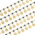 thumbnail image 1 of Rhinestone Chain with Tassel, 6.56 Ft Diamond Tassel Chain Fringe Sequin Beaded Trim Bulk (Silver, Black), 1 of 6