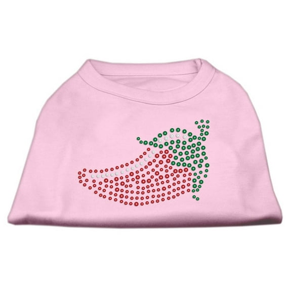 Rhinestone Chili Pepper Shirts Light Pink S (10)
