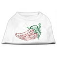 thumbnail image 1 of Rhinestone Chili Pepper Shirts White XXL - 18, 1 of 1