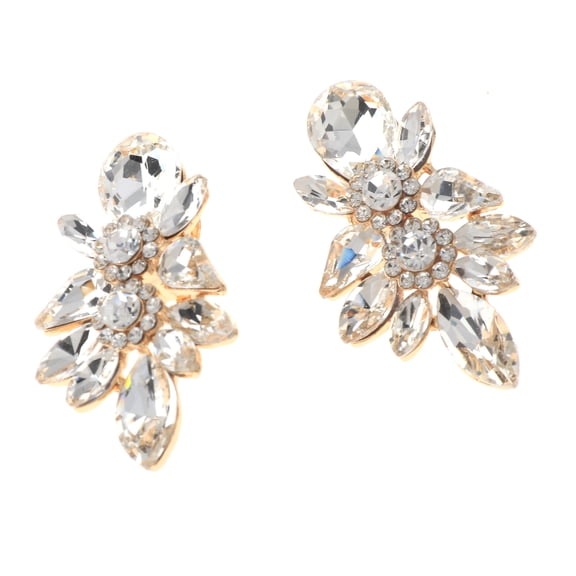 Rhinestone Clip-On Earrings