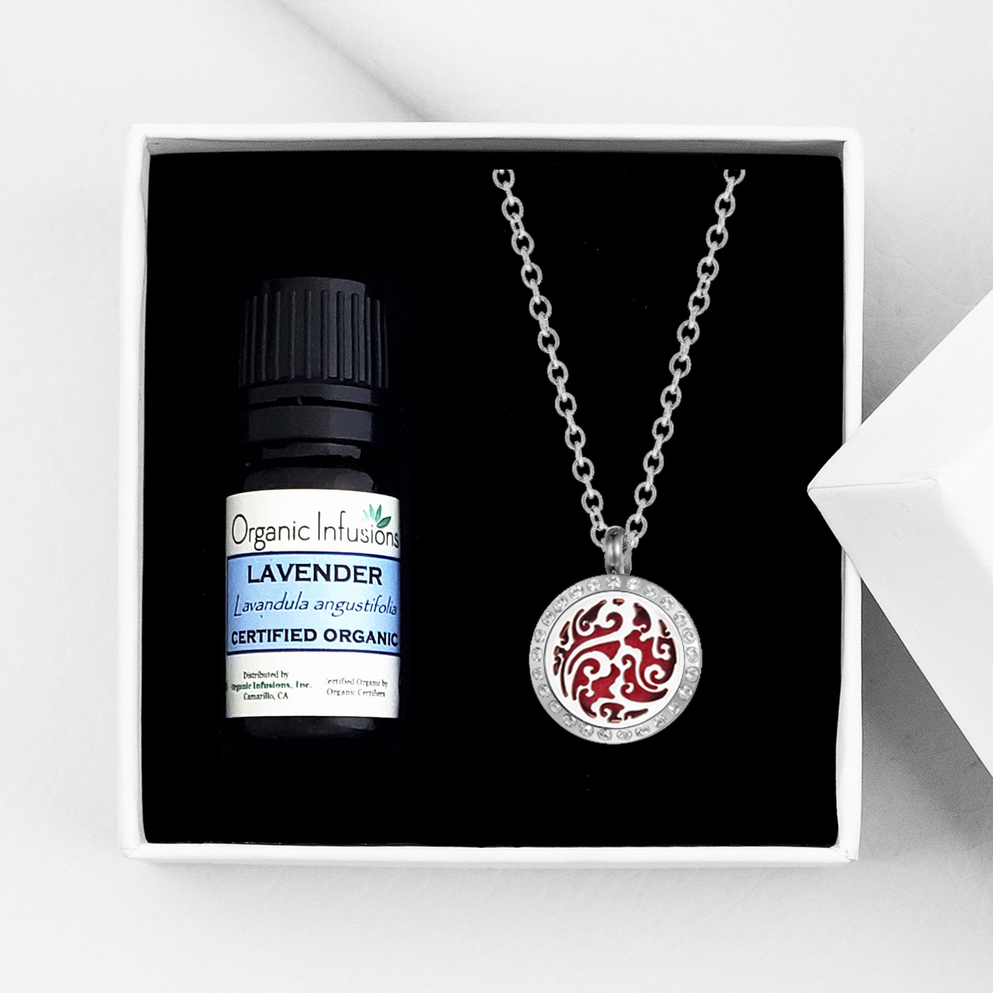 Rhinestone Clouds Aromatherapy Mother s Day Gift for Her Jewelry Gift Set for Mom Anxiety Relief Lavender Essential Oil Diffuser Pendant