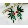 thumbnail image 1 of Rhinestone Cluster Stud Bridal Earrings, Christmas  Earrings, Woman Earring , Xmas Earring, Holiday Earring Gift, 1 of 10