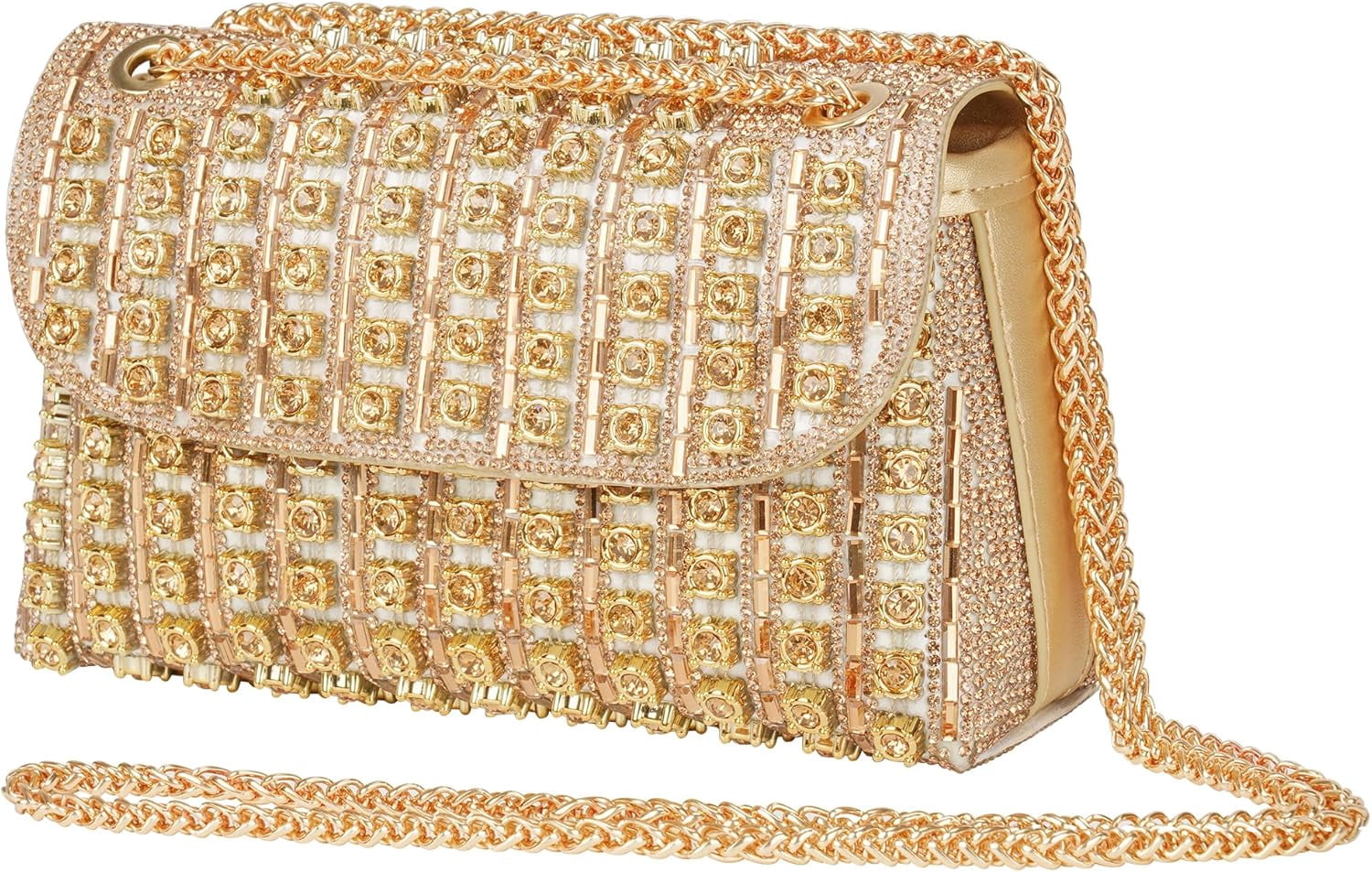 Rhinestone Clutch Purse Sparkling Silver Crystal Diamond Evening Bag