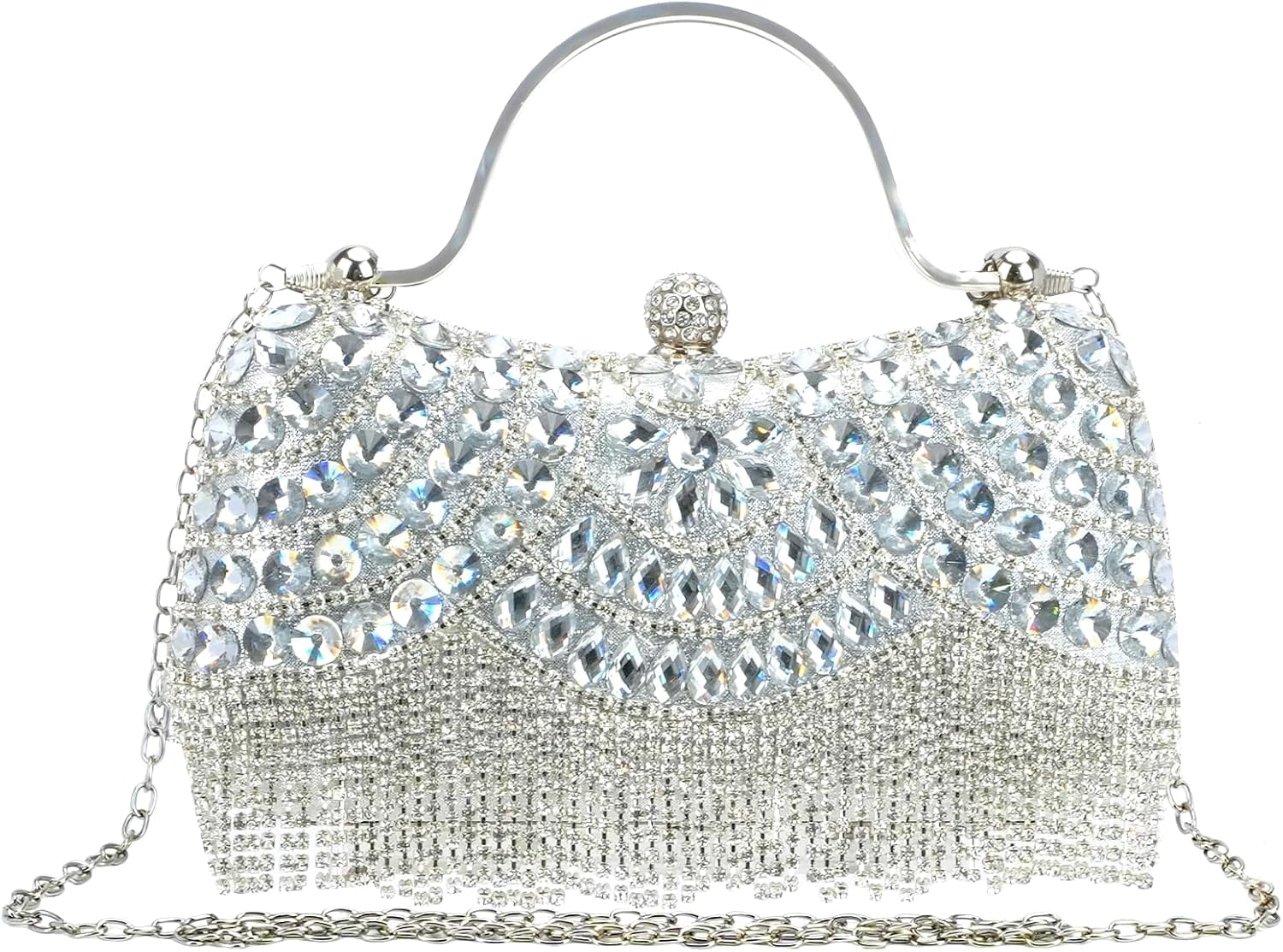 Rhinestone Clutch Purses for Women, Sparkly Formal Evening Diamond ...