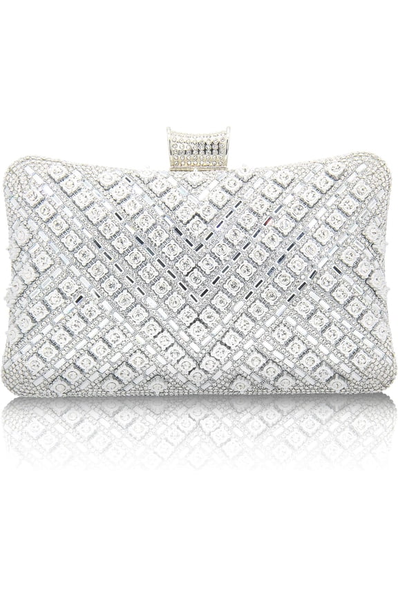 Rhinestone Clutch Purses for Women Evening Bag Sparkly Shoulder Bags Bridal Handbag for Party Prom Wedding