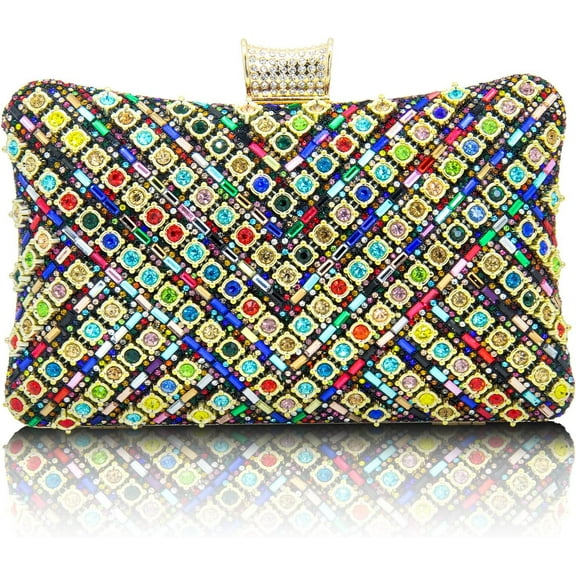 Rhinestone Clutch Purses for Women Evening Bag Sparkly Shoulder Bags Bridal Handbag for Party Prom Wedding