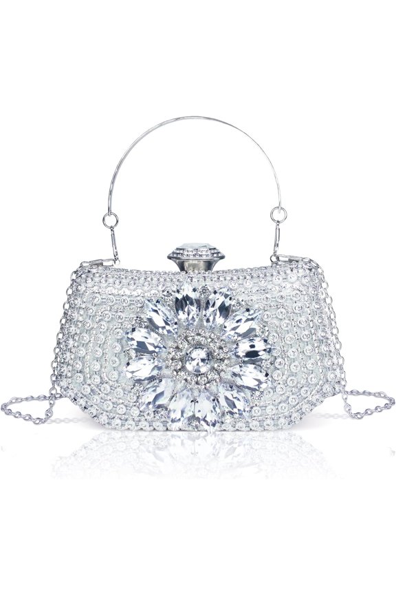 Rhinestone Clutch Purses for Women Evening Wedding,Party, Formal Handbag Bag