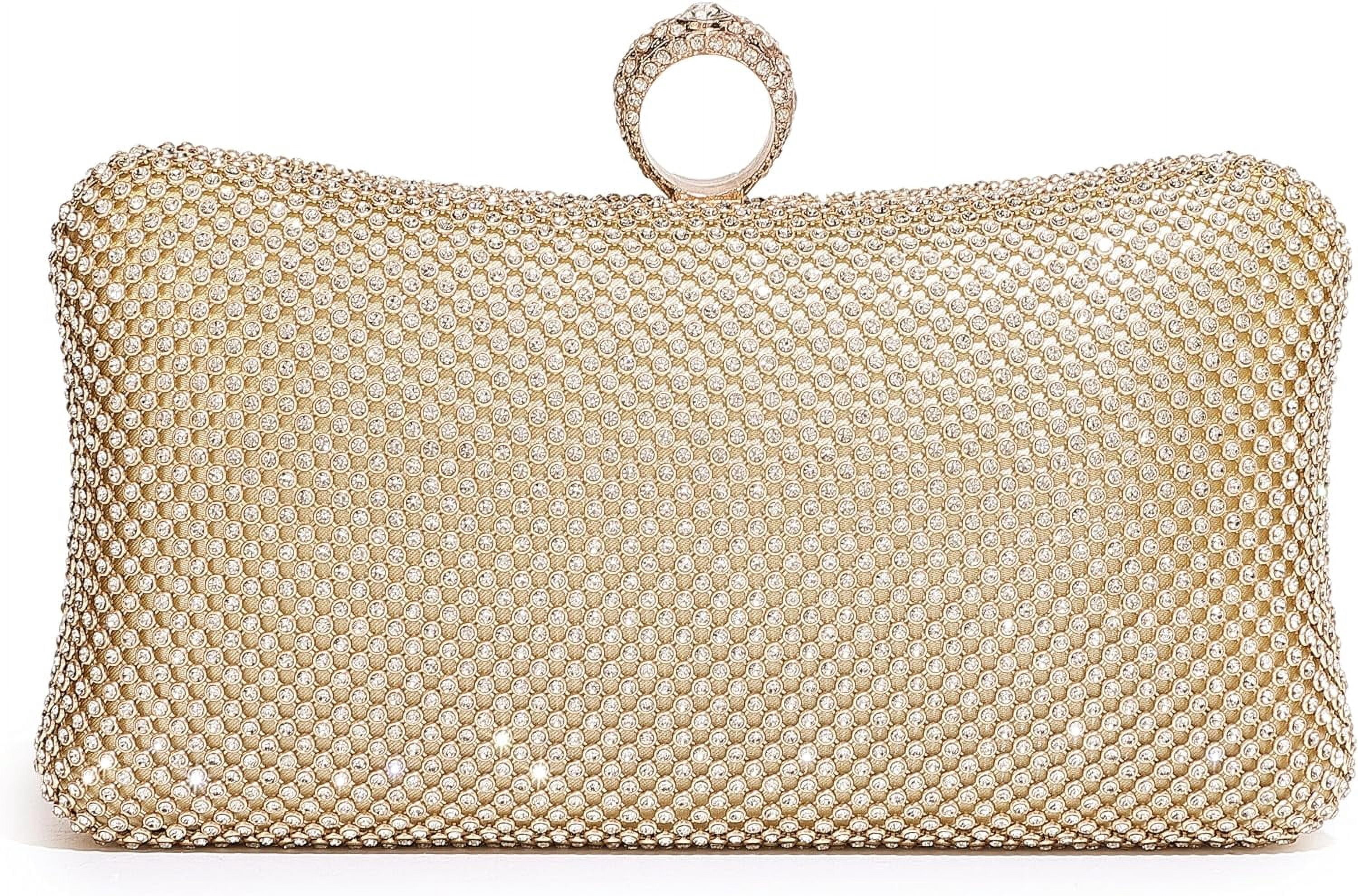 Rhinestone Clutch Purses for Women Sparkly Evening Bag Formal Elegant Wedding Party Purse