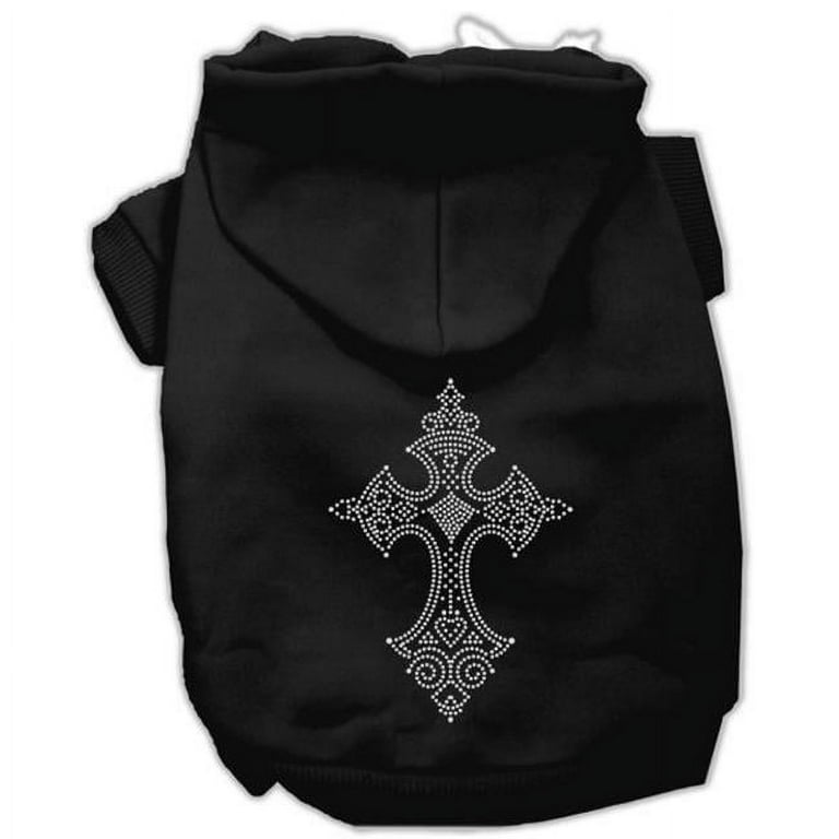 Rhinestone cross hoodie new arrivals