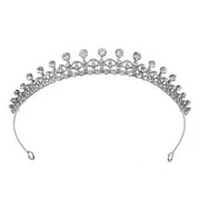 BTLIGE Rhinestone Crown Bridal Crown Wedding Tiara Alloy Hair For Women C9O0