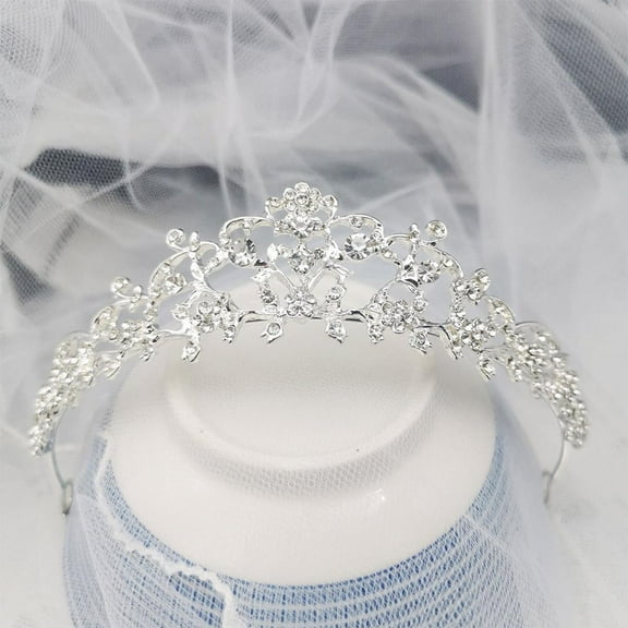 Rhinestone Crown Bridal Crowns Wedding Tiara Alloy Hair Accessories【 A9F5 M
