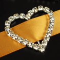 thumbnail image 1 of Rhinestone Crystal Buckles, 1-3/4-inch, 4-Piece, Heart, 1 of 1