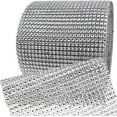 thumbnail image 1 of Rhinestone Diamond Mesh Ribbon Wrap, Silver Acrylic Bling Diamond Wrap Ribbon  for DIY, Wedding Decorations, Cake, Birthday Party Supplies, Arts and Crafts (30Ft), 1 of 7