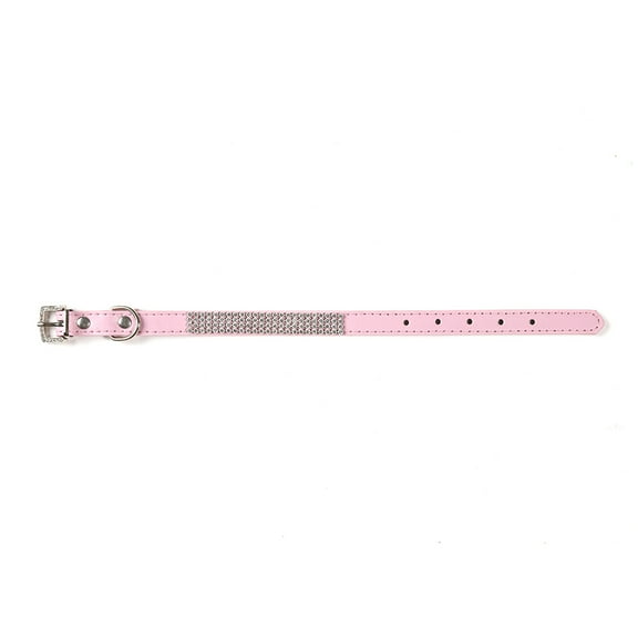 Rhinestone Dog Collar, Cute Dazzling Sparkling Soft Suede Leather Dog Cat Rhinestone Collar Crystal Diamond Pet Dog Puppy Collar