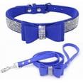 thumbnail image 1 of Rhinestone Dog Collar and Leash Set with Bow Tie, Bling Diamond Cat Collar with Bowtie Crystal Girl Puppy Collars for XXS Xs Small Medium Large Female Dogs Pet Kitten, 1 of 6