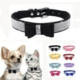 thumbnail image 1 of Rhinestone Dog Collar for Small Dog,Diamond Pet Cats Collors with Bow,Bling Crystal Pretty Cute Adjustable for XXS XS Small Medium Large Dogs Puppy Girls, 1 of 6