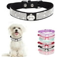 thumbnail image 1 of Rhinestone Dog Collar for Small Dogs, Bling Diamond Crown Pretty Jewel Glitter Sparkly Puppy Cat Pet Collar, for XS Small Medium Female Girls Dogs Kitten, 1 of 6