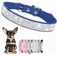 thumbnail image 1 of Rhinestone Dog Collar for Small Medium Dogs, Bling Diamond Fancy Crystal Glitter Pretty Jewel Pet Puppy Collar for XS Small Medium Breed Girl Dogs Female Cats Kitten, 1 of 6
