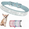 thumbnail image 1 of Rhinestone Dog Collar for Small Medium Dogs, Bling Diamond Fancy Crystal Glitter Pretty Jewel Pet Puppy Collar for XS Small Medium Breed Girl Dogs Female Cats Kitten, 1 of 6