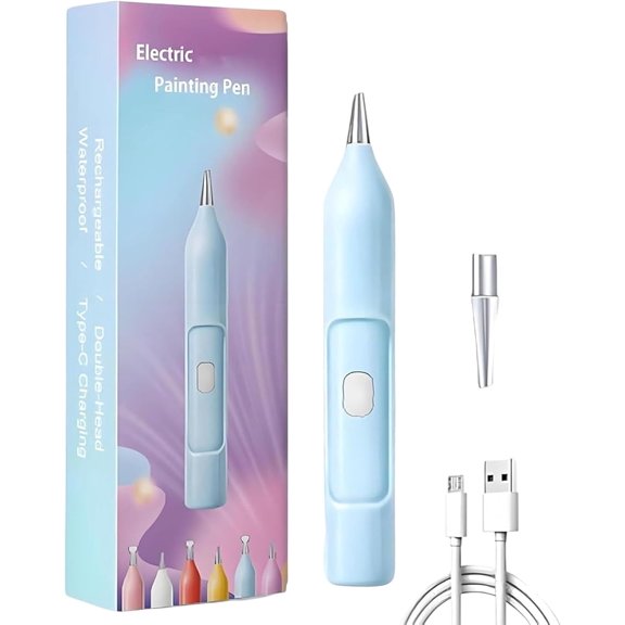 Rhinestone Dot Pen, Electric Rhinestone Art Painting, Project Crafting Tool with Automatic Vacuum Adsorption, Craft Project Making Accessories Home Fun for Beginners