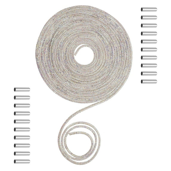 REOFLYUP Shoelaces Crystal Silver 1Set 500X0.3cm