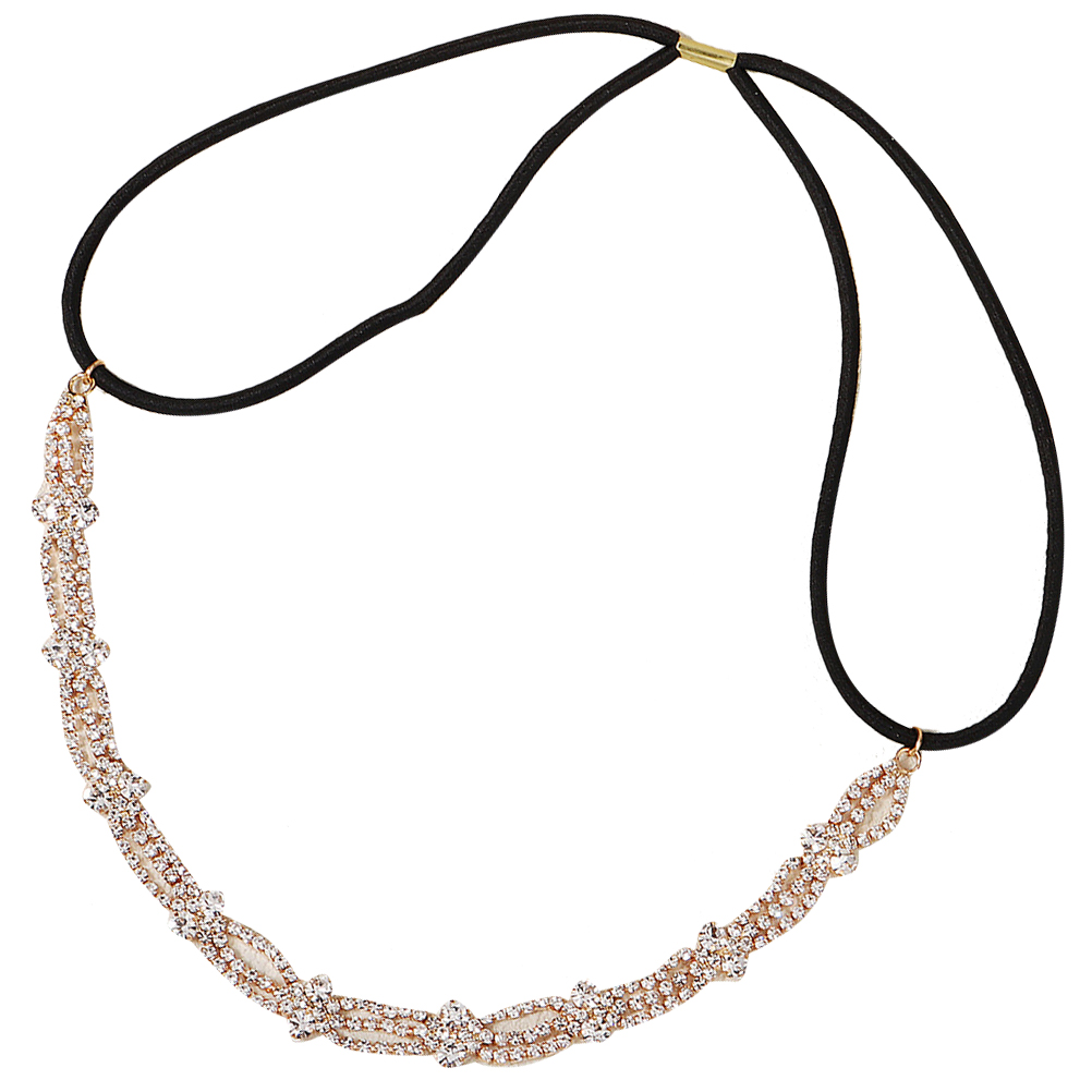 Rhinestone Elastic Headband Bridal Headpiece Headgear Dress Rhinestones