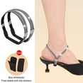 thumbnail image 1 of Rhinestone Elastic High Heel Shoe Straps - Anti-Slip Replacement Ankle Straps for Women, Adjustable & Detachable Heel Support for Pumps & Sandals, 1 Pair with 2 Non-Slip Stickers, 1 of 2