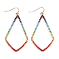 thumbnail image 1 of Rhinestone Embellish Drop Dangle Earrings ( Variety Colors Available ) By DOBBI, 1 of 1