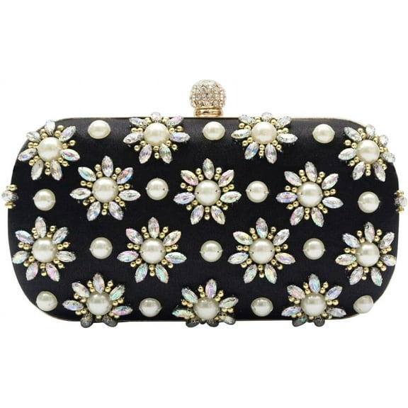 Rhinestone Evening Bag for Women Beaded Clutch Bag Bridal Wedding Purse Glitter Shoulder Bag Luxury Crystal Handbag