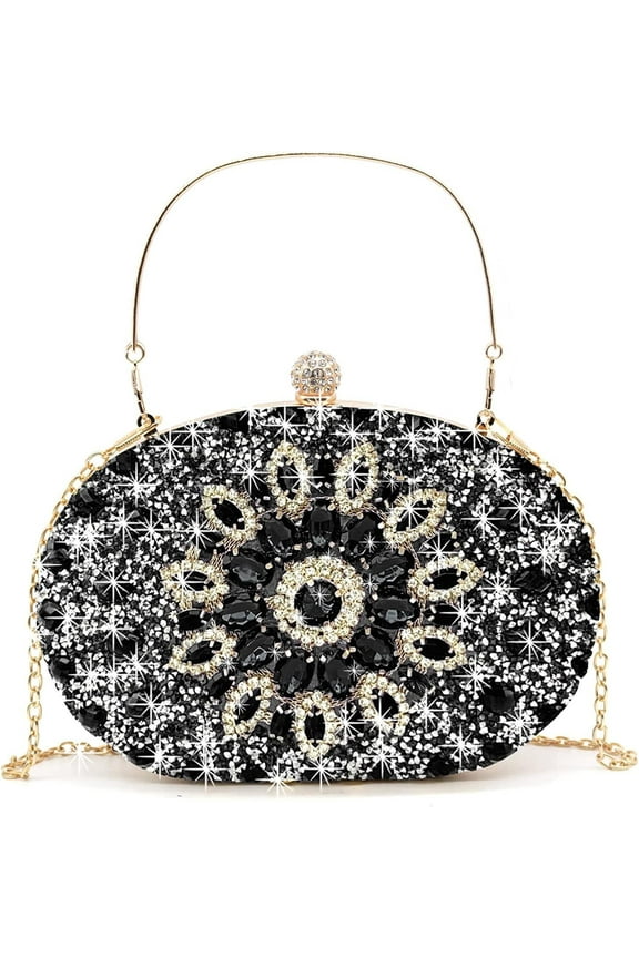 Rhinestone Evening Clutch Bag for Women Bridal Diamonds Clutch Purses Wedding Purse Prom Cocktail Party Handbags