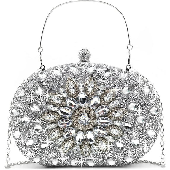 Rhinestone Evening Clutch Bag for Women Bridal Diamonds Clutch Purses Wedding Purse Prom Cocktail Party Handbags