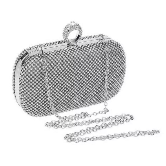 Rhinestone Evening Clutch - Gold