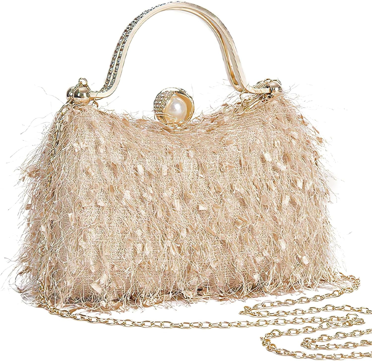 Rhinestone Evening Handbag Clutch Purses Women's Girls Sparkly Crystal ...