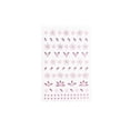 thumbnail image 1 of Rhinestone Face Gems Floral Face Adornments 5 X 3.5 Inch Self-Adhesive Face Jewels Sparkly Face for Stage Performance Rave Events Holiday Party Decor Pink 1 Pack, 1 of 4