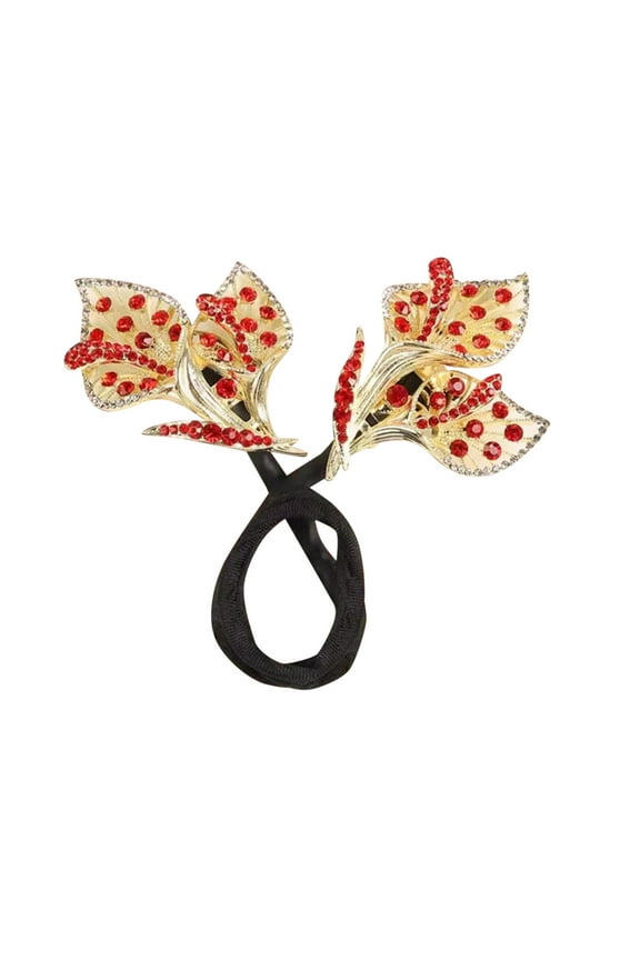 Rhinestone Flower Hair Clip Bun Twister Curler Maker Lazy Elegant Updo Styling Tool For Women Girls