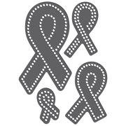 Rhinestone Genie Awareness Ribbon-Medium Magnetic Rhinestone Template, Black