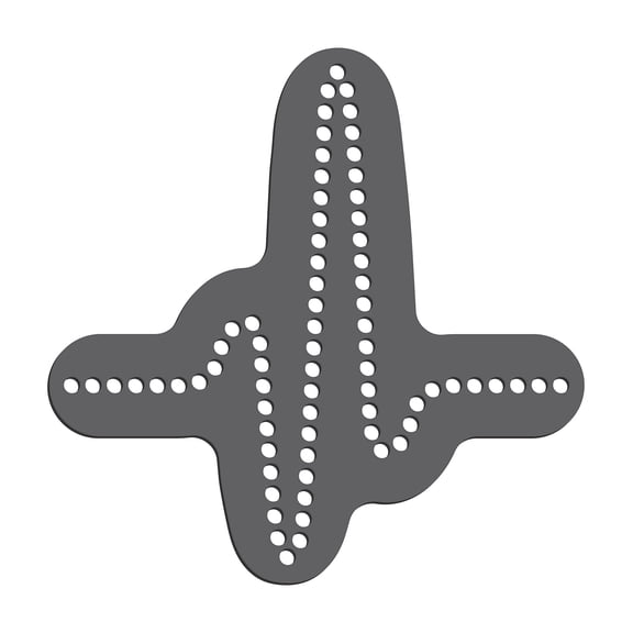 Rhinestone Genie Heartbeat 5" Magnetic Rhinestone Template, Black