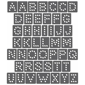 Rhinestone Genie Magnetic Rhinestone Template(s) - FONT - ARIAL CAPS .75"